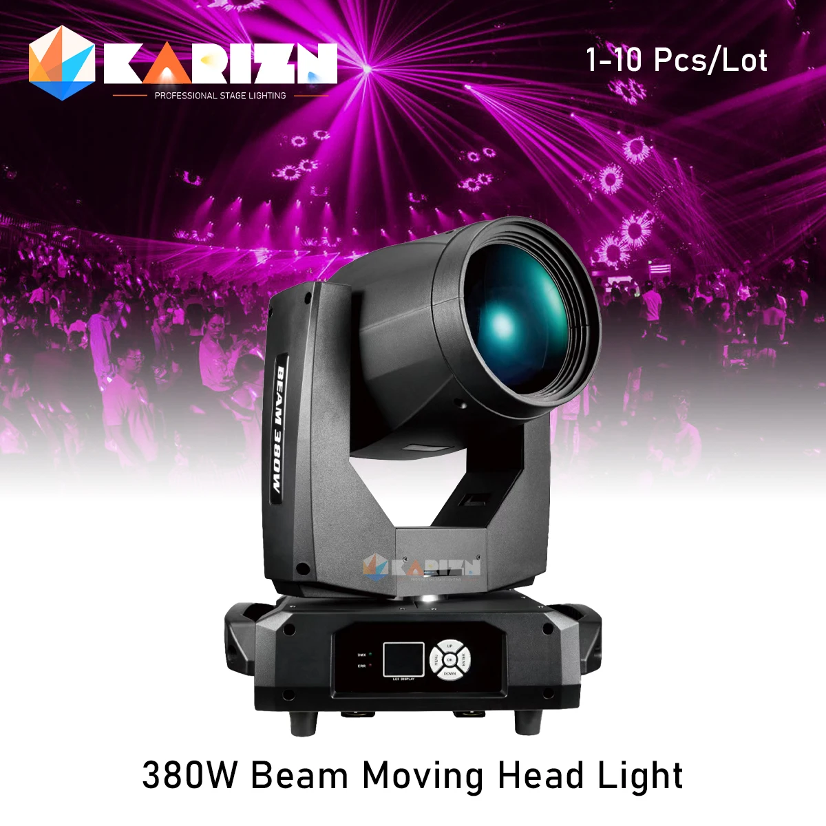 

0 Налог 1-10 шт. Sharpy lyre Beam 380 Вт 20R Moving Head Light Dmx Key Model Sharpy Beam 380 Вт Stage Disco Lights Power Dj Effect