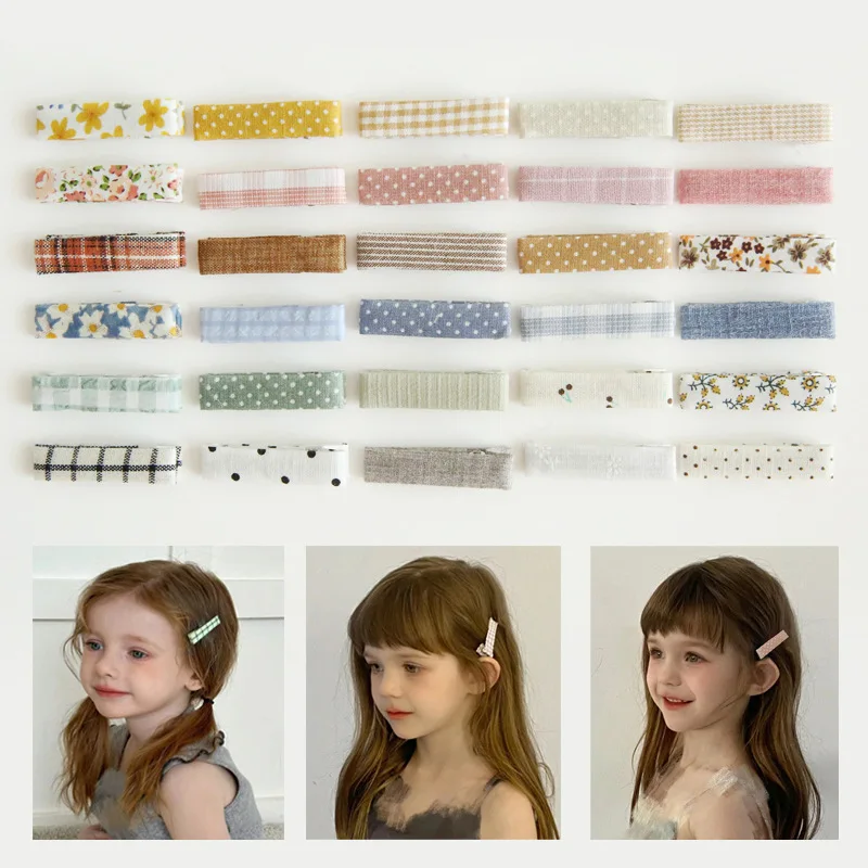 5 Pcs/Lot Hair Clips For Girls Cute Baby Hair Accessories With Bows