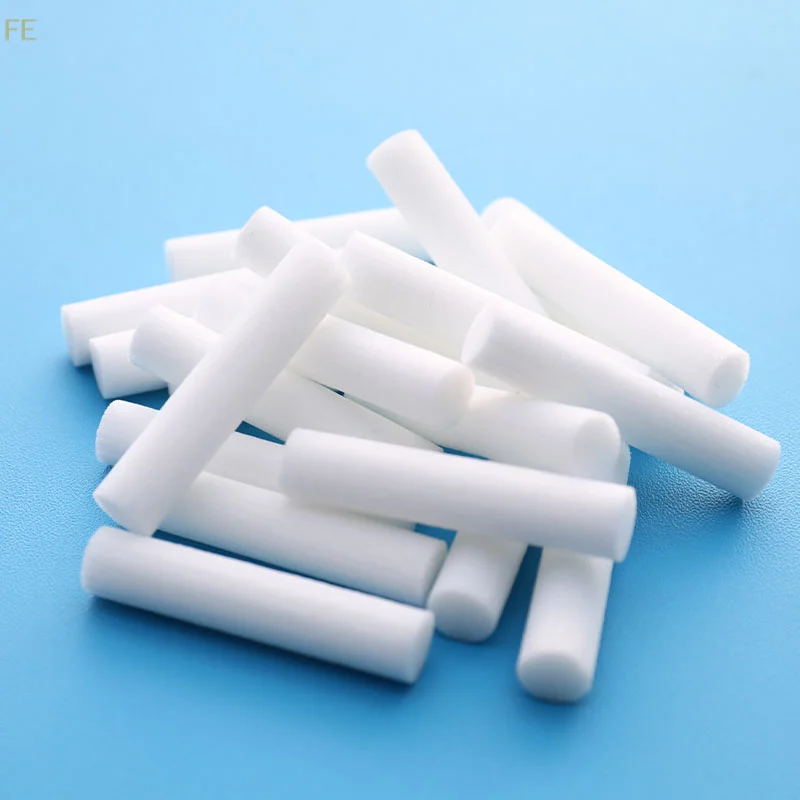 [FE] 20Pcs Nasal Inhaler Replacement Cotton Wicks Aromatherapy Inhaler Refill Wick Stick Package,