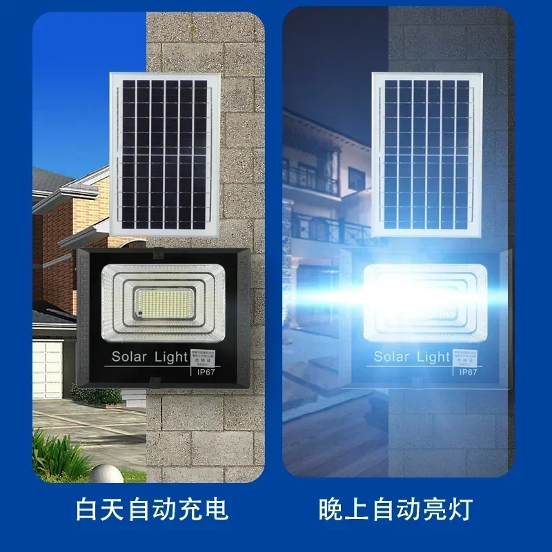 170led 500w holofotes solares luzes de parede ao ar livre lâmpada solar luzes de rua luminárias de emergência ip67 impermeabilização