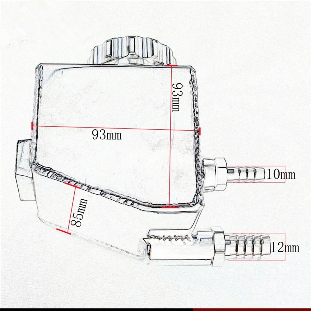 Depósito de tanque de dirección de coche de aluminio, tanque de dirección asistida para Holden Commodore para LS1 LS2 LS3 LS6 LS7 VT-VE 6CYL y V8 OCC-1049