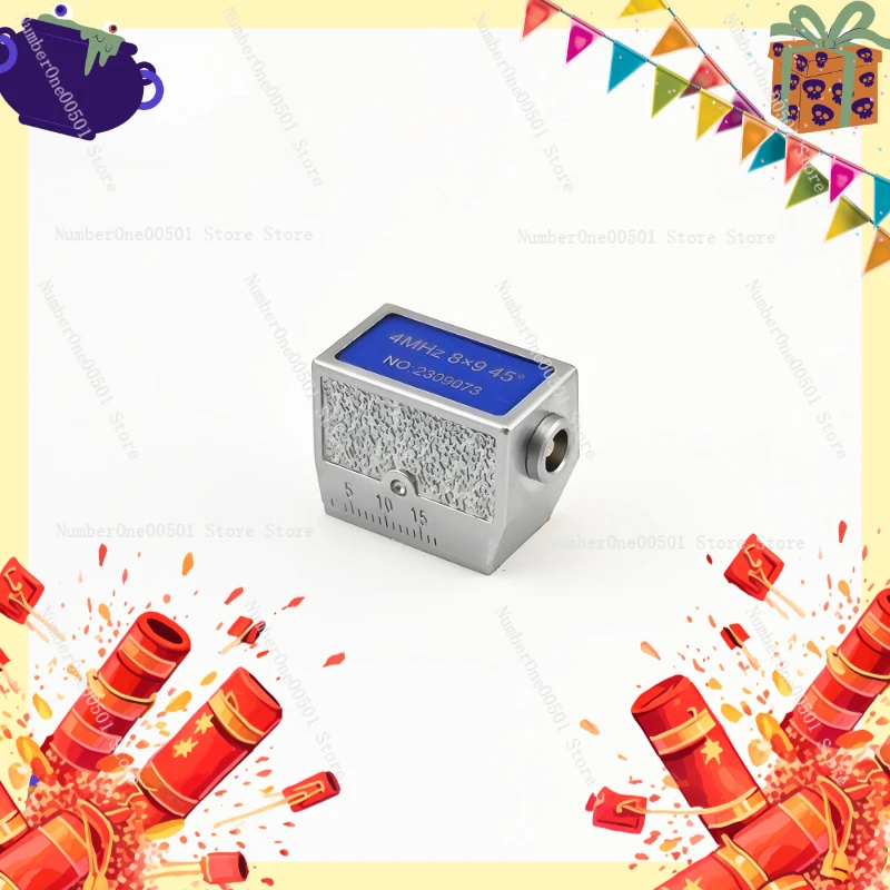 

Ultrasonic Oblique Probe 4MHz 8x9 60° Steel Structure Weld Non-Destructive Testing UT Flaw Detector Probe