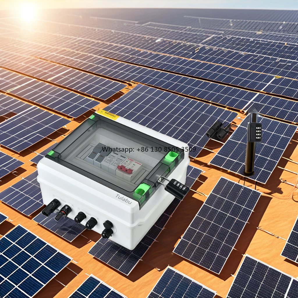 PV1/1 IP65 1/2/3/4-Strings Array 16A 500V-1000V DC Solar PV Combiner Box Power Distribution Equipment for Solar Systems