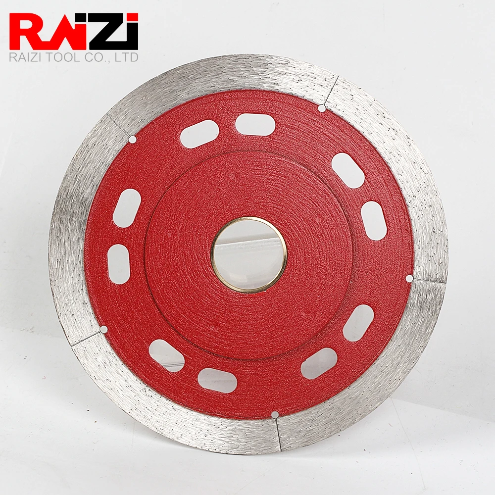 Disco da taglio diamantato Raizi per piastrelle ceramica porcellana sinterizzata 115/125mm lama per sega a secco disco da taglio a secco strumento per piastrelle