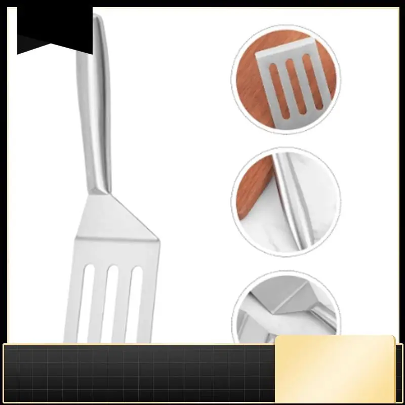 

Stainless Steel Spatula Flat Spatula Large Fish Turner Grill Barbeque Turner Griddle Scraper Steak Spatula Pancake-N37R