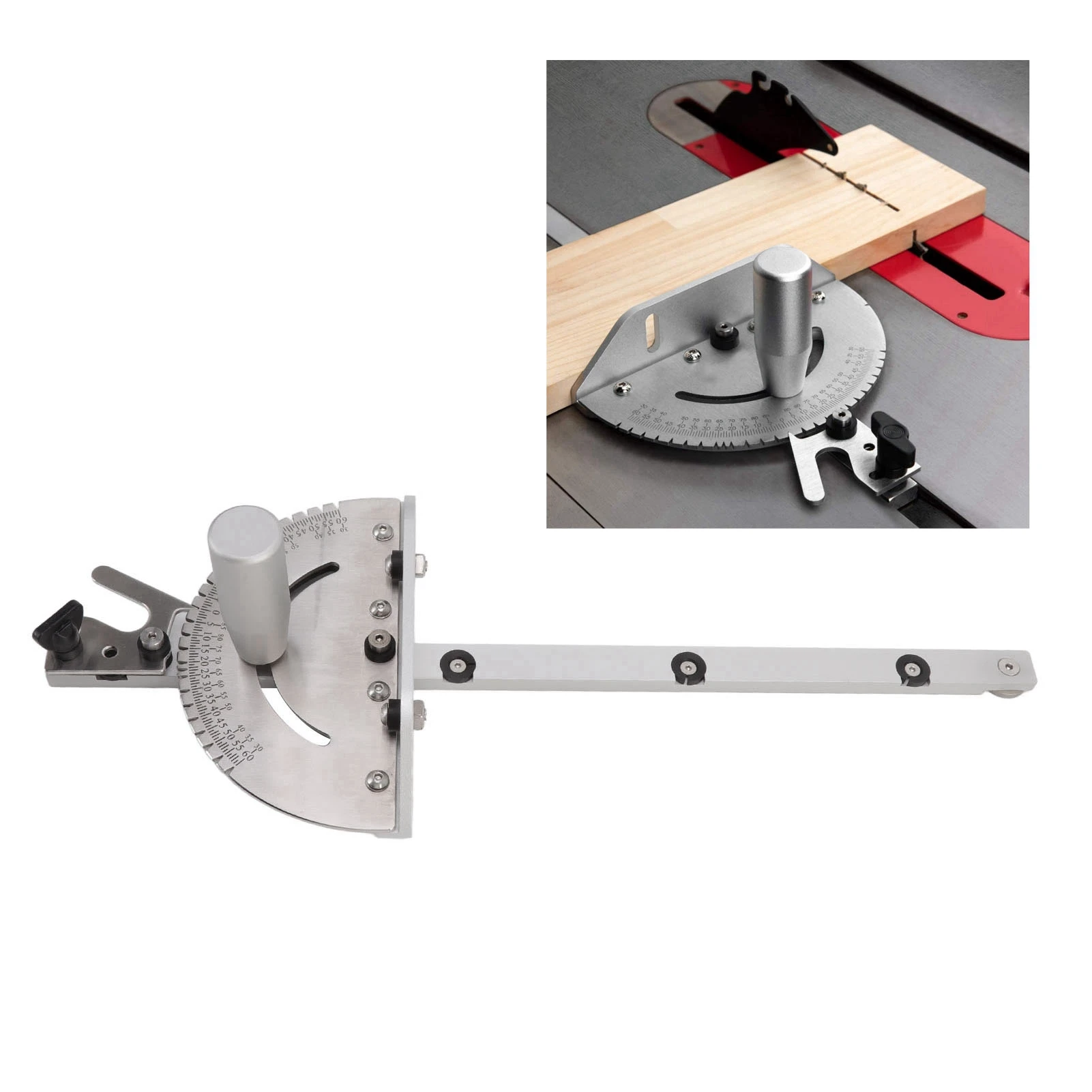 

Miter Gauge Wear Resistant Aluminum High Accuracy Table Saw Miter Gauge For Woodworking