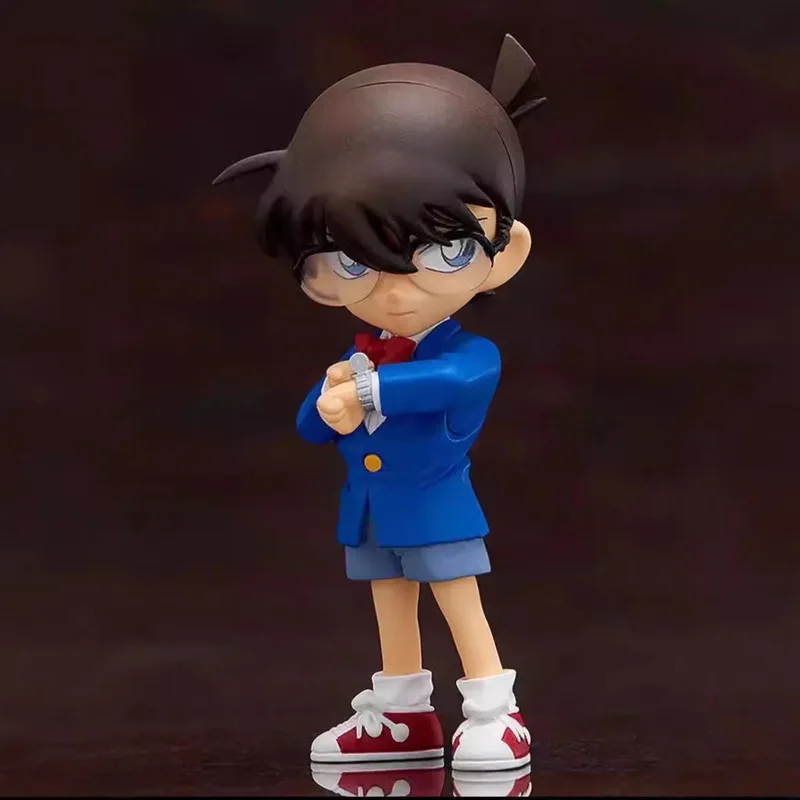 ชุดฟิกเกอร์นักสืบโคนัน ชุดผู้ชายในชุดดำ figma SP001 และโคนัน figFIX โมเดลแอคชั่นอนิเมะที่สามารถปรับท่าทางได้ และรูปปั้นโคนันท่าทางคงที่