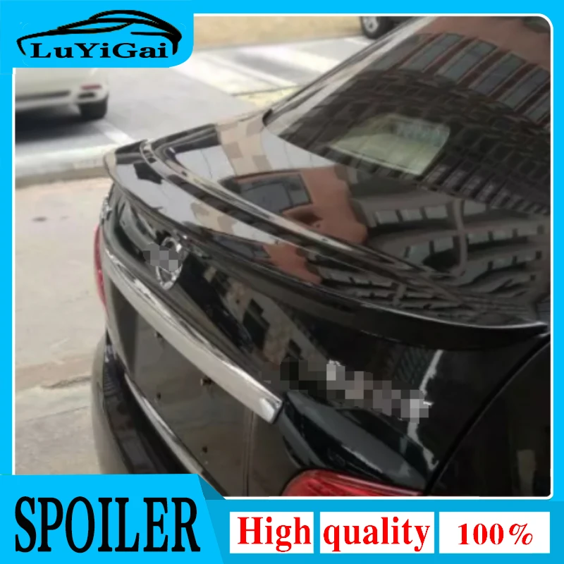 For 2007-2011 Nissan Sentra SYLPHY Spoiler BlueBird 2008 2009 2010 ABS Material Car Rear Wing Primer Color Trunk Rear Spoiler