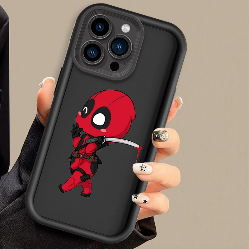 SpiderMan Deadpool Heroic Anime Eye Ladder For Apple iPhone 15 14 13 12 11 XS XR X Pro Max Plus Soft Phone Case