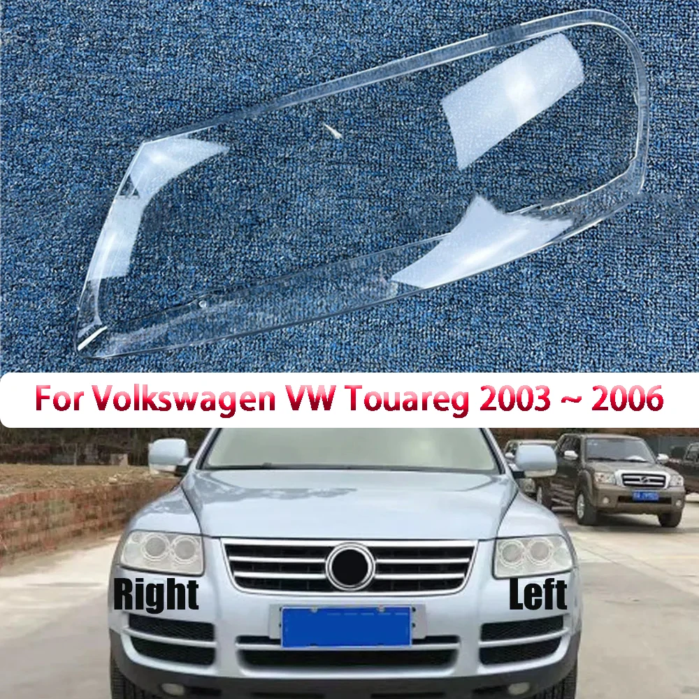 

Headlight Cover Shell For Volkswagen VW Touareg 2003 2004 2005 2006 Transparent Lampshade Plexiglass Replace Original Lens