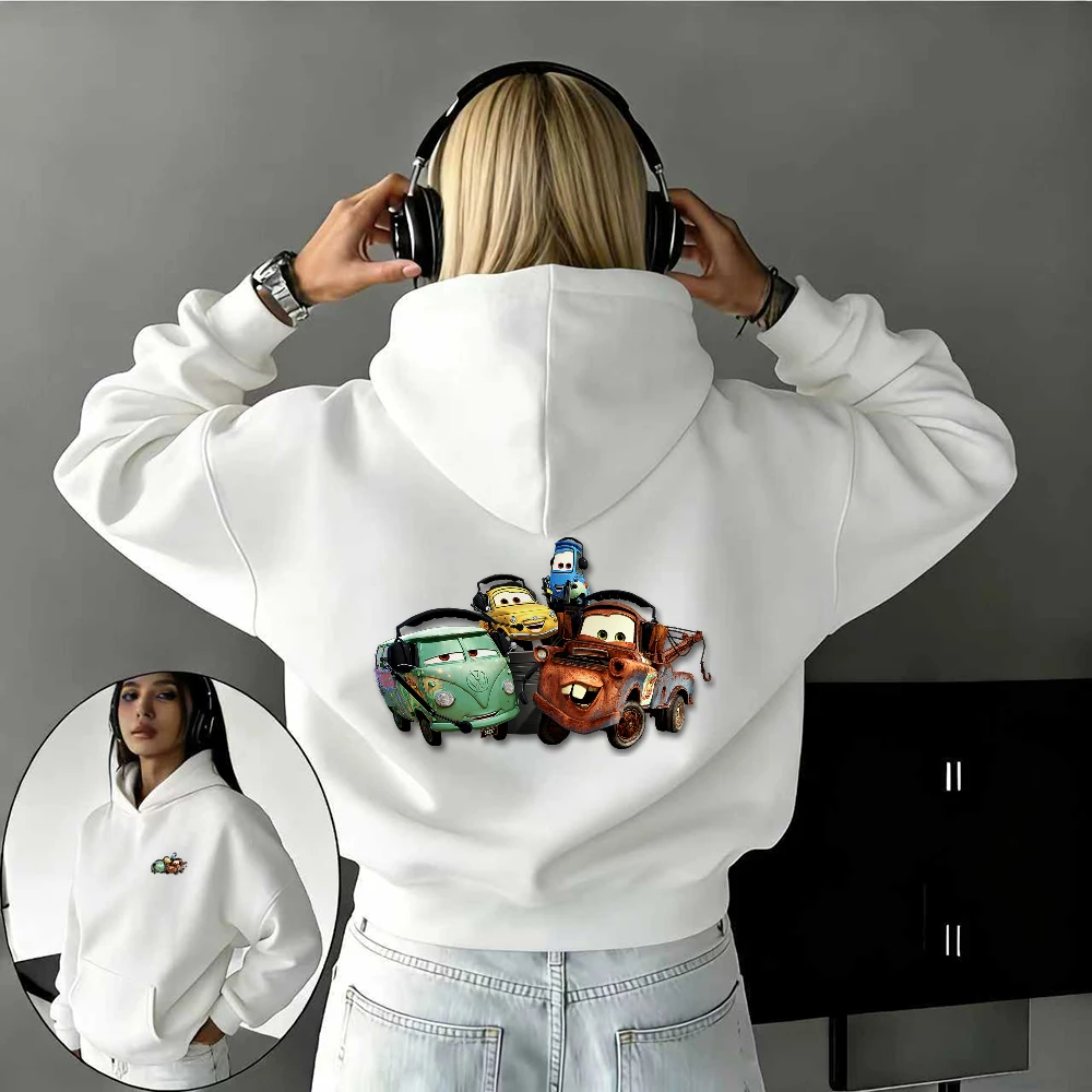 

Теплые толстовки с принтом из 100% чистого хлопка для мужчин и женщин из поддерживающих персонажей гоночной истории Диснея на осень/зиму