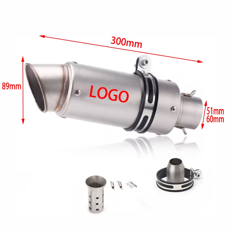 51 مللي متر/60 مللي متر دراجة نارية العالمي SC ماسورة العادم مع db القاتل الخمار GP مشروع لكاواساكي z900 z1000 CBR600 S1000RR MT07 #4