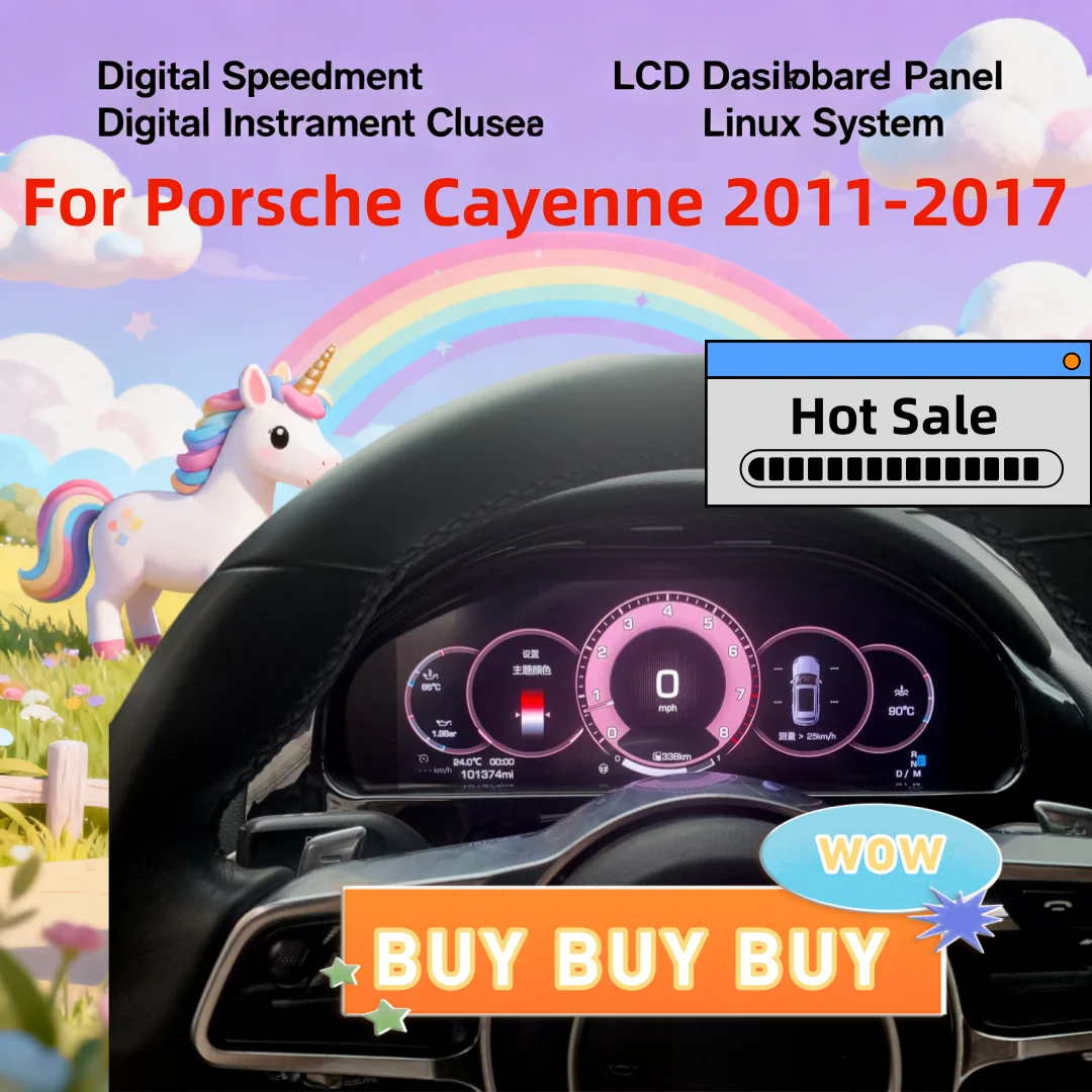 

2S Fast Boot/Plug&Play цифровой приборной панели для Porsche Cayenne 2011-2015 2016 2017, спидометр 12,3-дюймовый HD-экран/1920*720