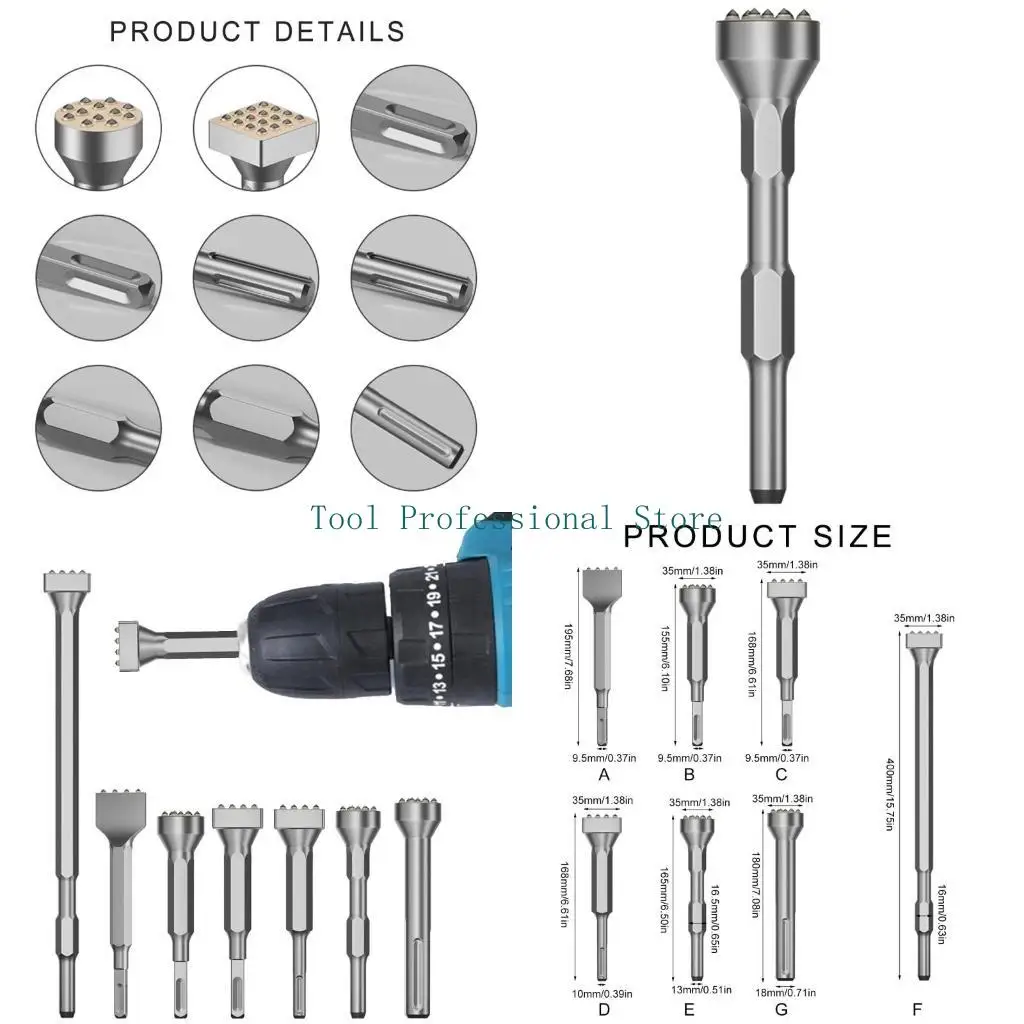 57qf Eficiente Head Demolition Hammer Tool Use simples para martelo demolição