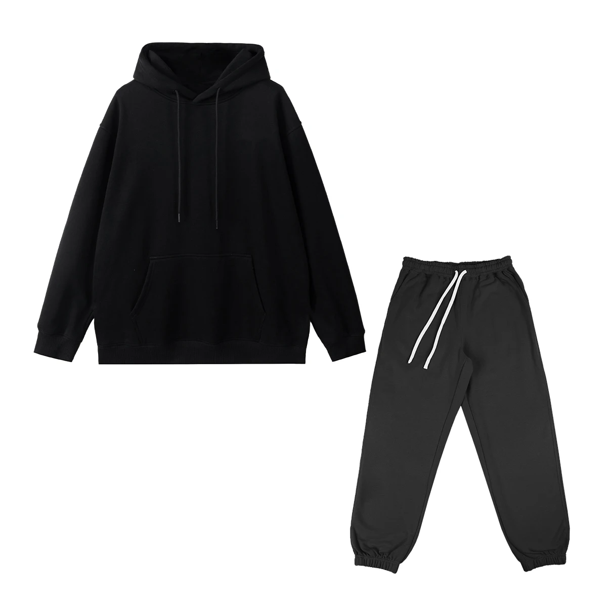 

NIGO Black Hooded Sweatshirt Sweatpants Pants Set Suit #nigo97924