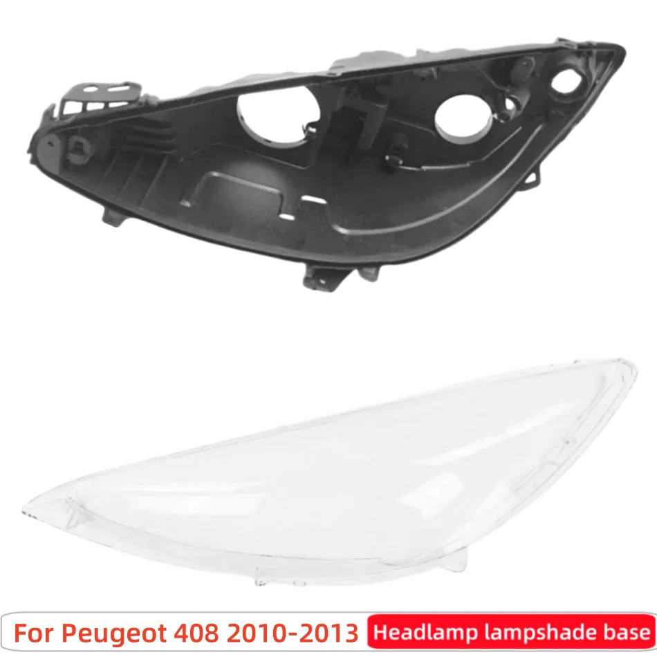 For Peugeot 408 2010 2011 2012 2013 automotive parts and accessories Car Base Head Lamp Shell Back Casing Glass Headlights