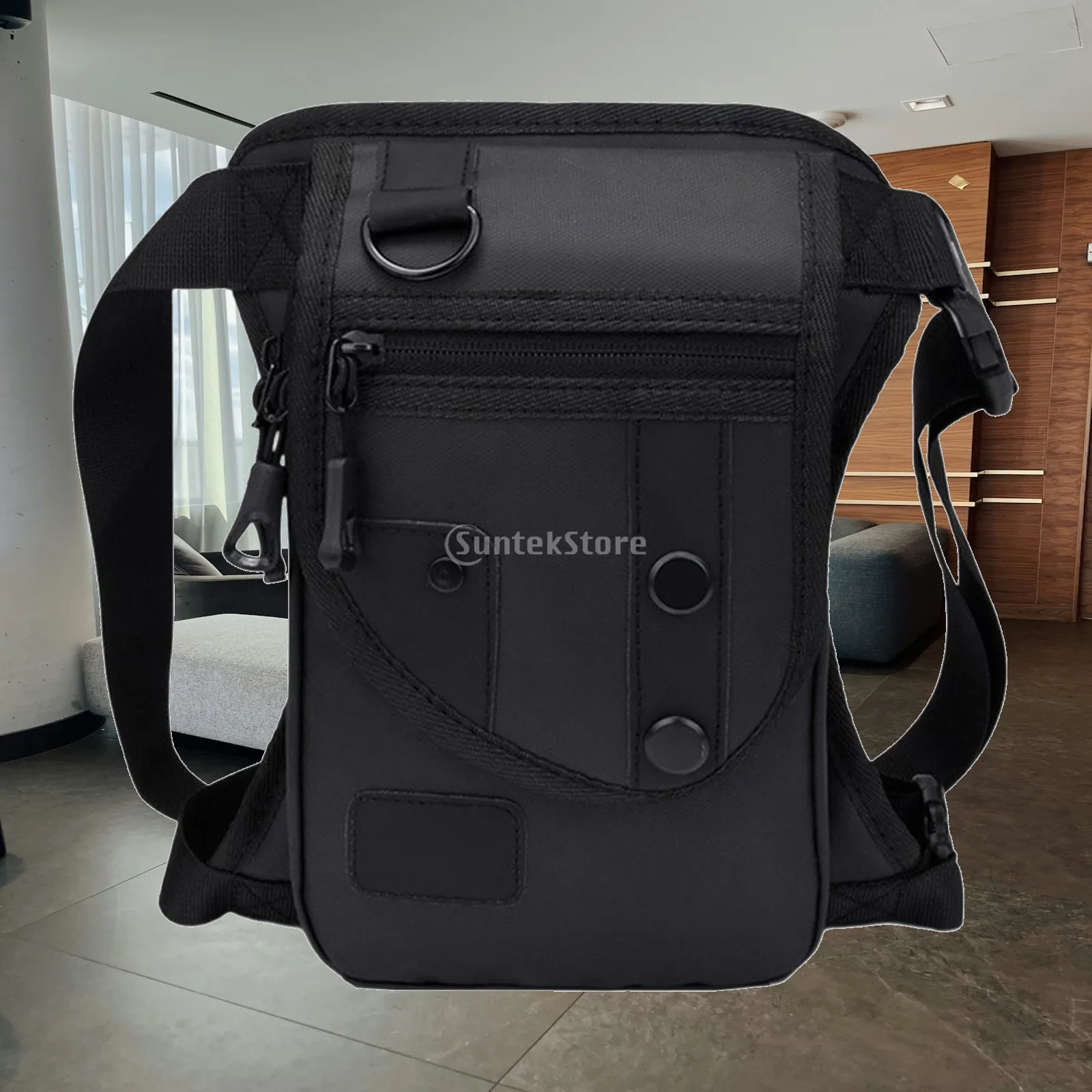 Outdoor Cycling Leg Bag Portable Waist Pack for Men Multifunctional Sports Chest Bag with Adjustable Strap