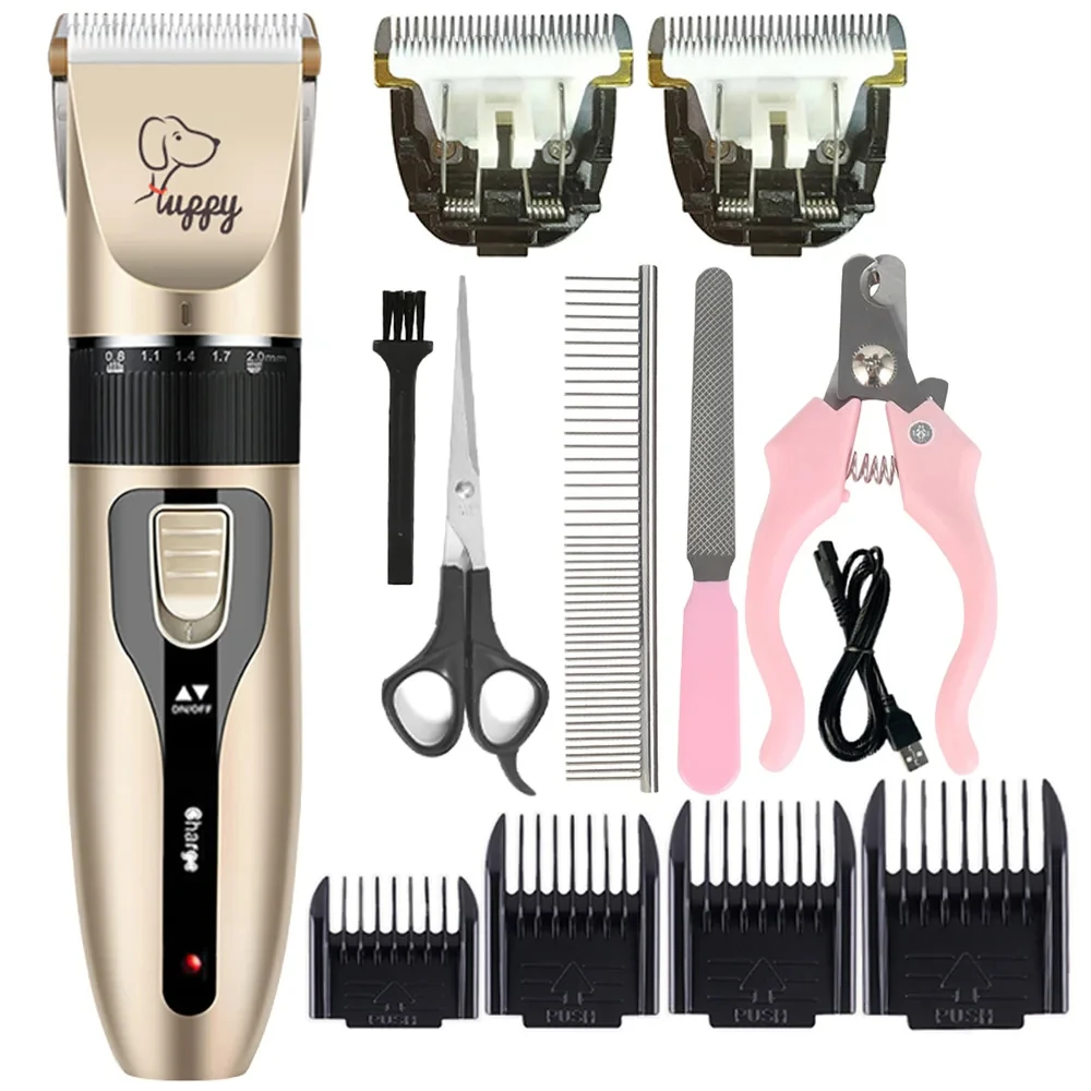 Hond Tondeuse Huisdier/Kat/Konijn Tondeuse Verzorging Kapsel Professionele Trimmer Scheerapparaat Set Huisdieren Draadloze Oplaadbare Promoties