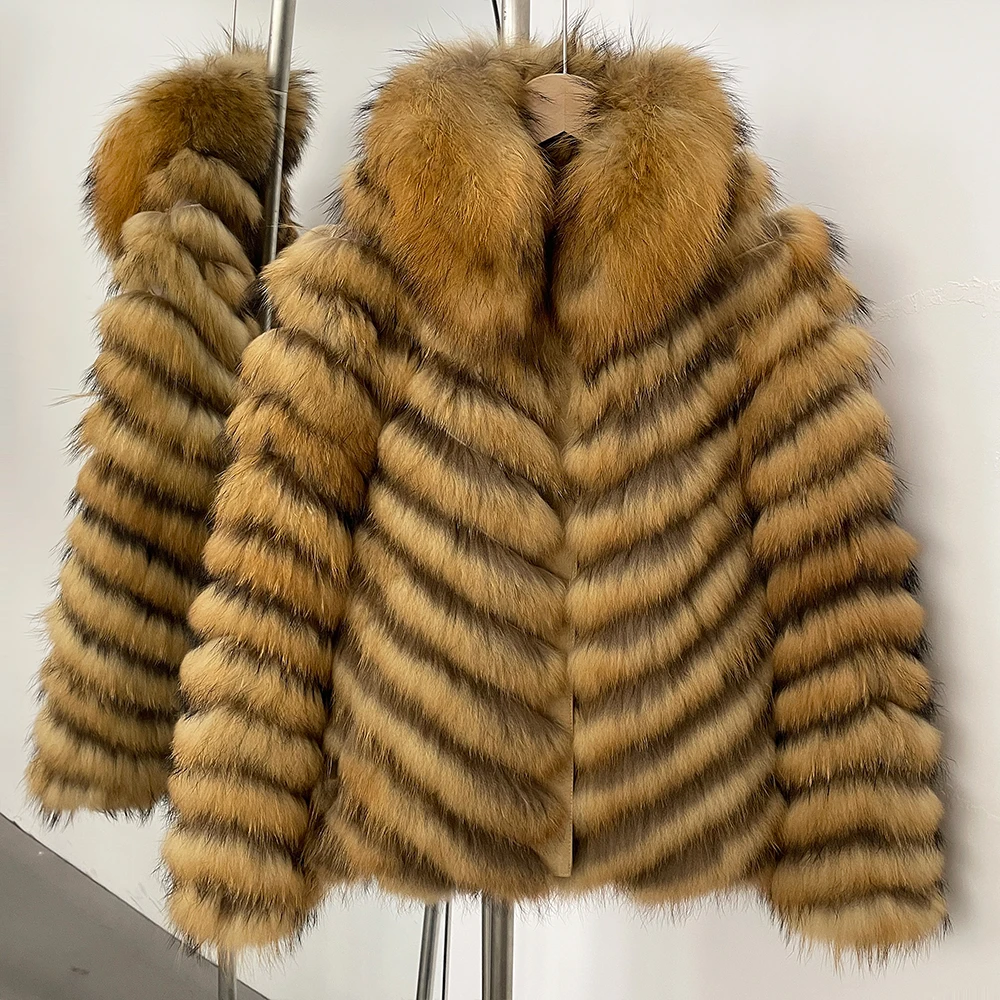 OFTBUY-abrigo largo de piel para mujer, ropa de invierno, chaqueta de piel de zorro de otoño, abrigo de piel auténtica cálido a la moda, ropa de calle de manga larga para mujer