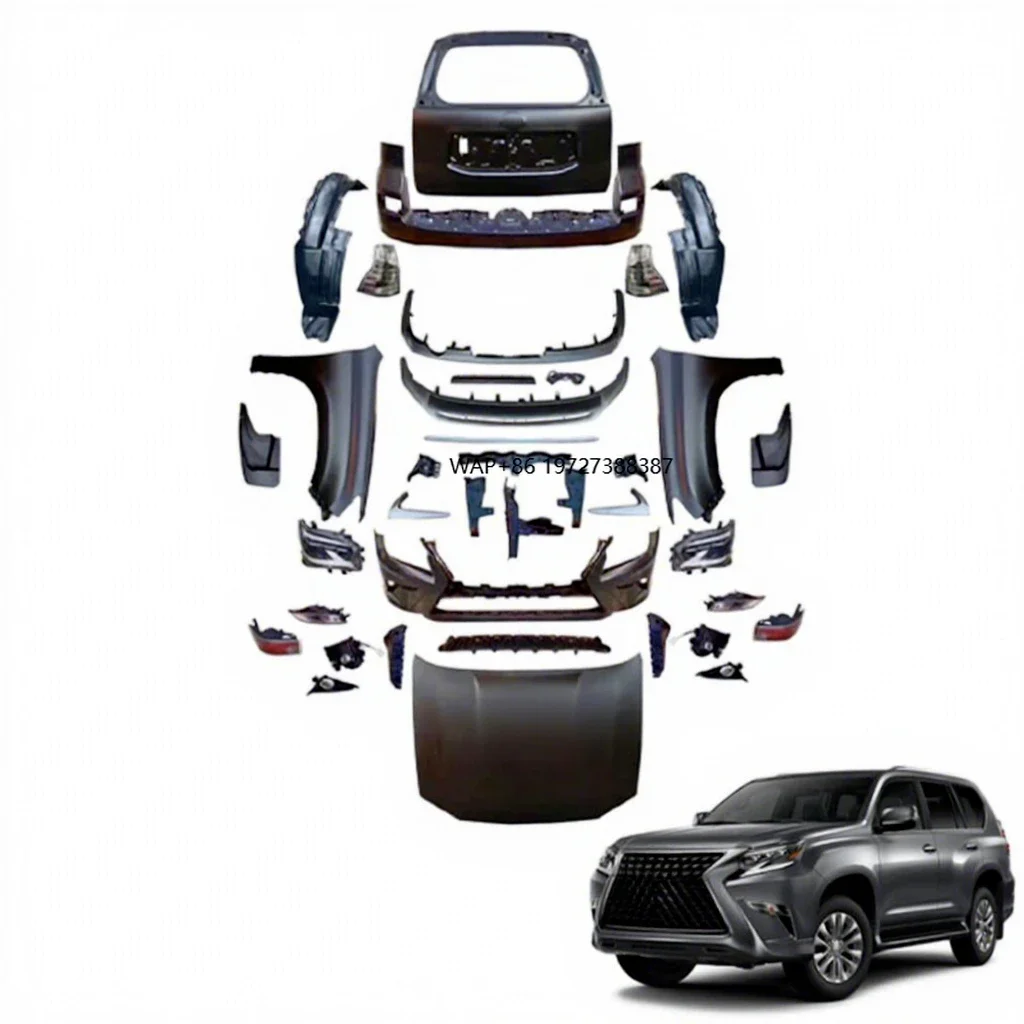 

GX460 Car Exterior Modification Kit Upgraded With New Exterior Accessories Such As Front and Rear Grille Headlights