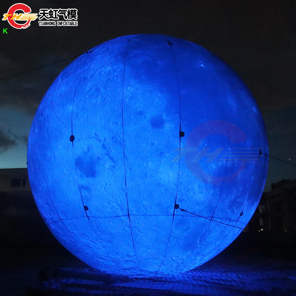 Fast Shipping Giant inflatable Led Lighting moon balloon For Decoration Big Inflatable moon star sun decoration Balloon