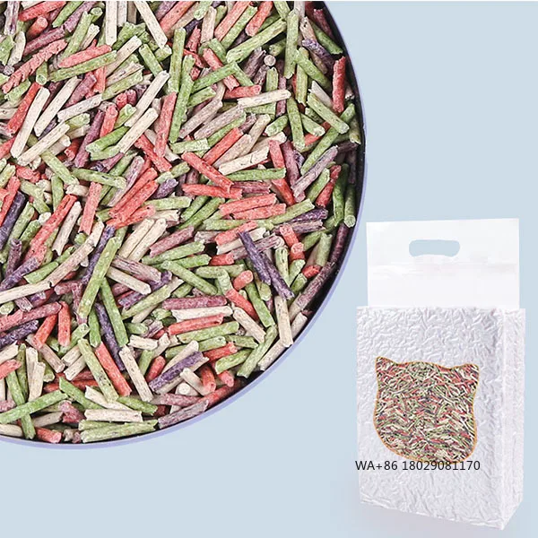 

Натуральный наполнитель для кошачьей коробки Тофу Поставщики кошачьего туалета Тофу Котячий туалет Низкая пыль Высокая водопоглощение Ecoclean