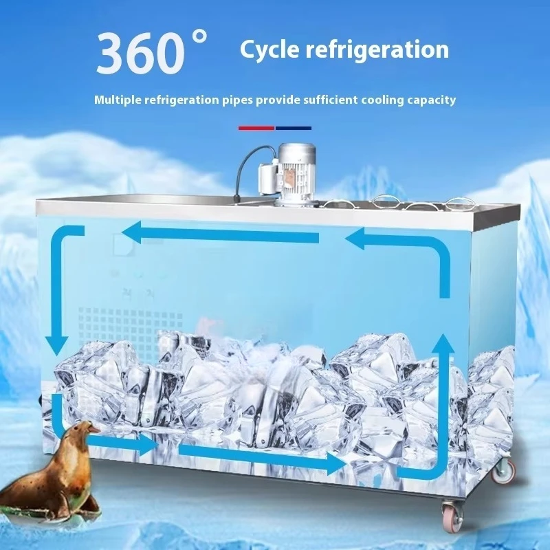 Customized Heavy 20 Ton Commercial Ice Block Making Machine Block Ice Bag Maker High Capacity for Food Processing Plant Catering