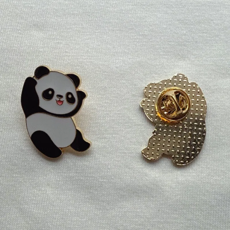 6pcs Cartoon China Panda Badge Autumn/Winter Clothing Accessories Brooch Men's and Women's Backpack Decoration Gift view 3