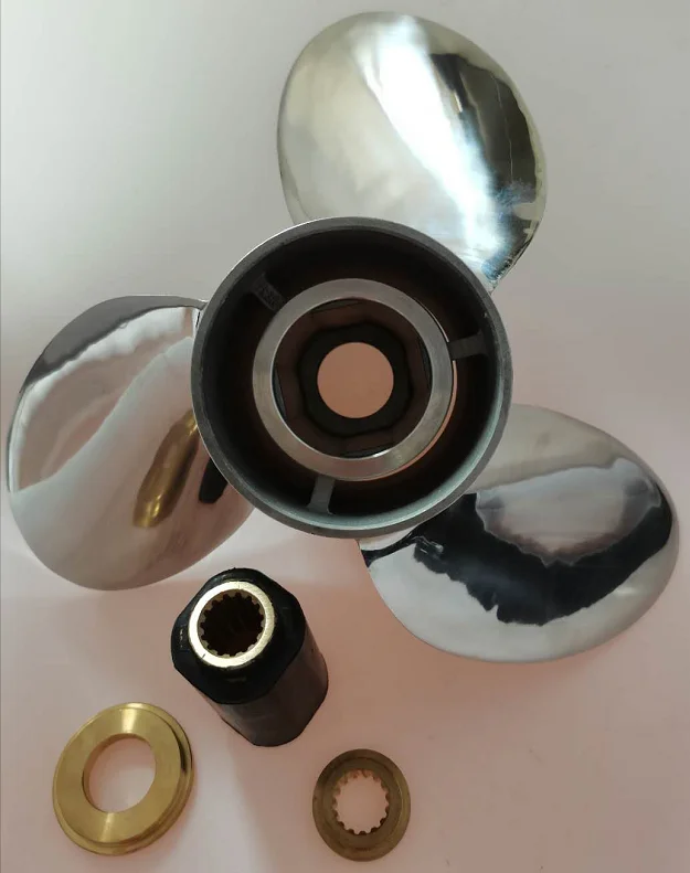 15 5/8X23 R/L المروحة الفولاذ المقاوم للصدأ 3 شفرات قابلة للتبديل مروحة خارجية البحرية Rc قارب المروحة #3