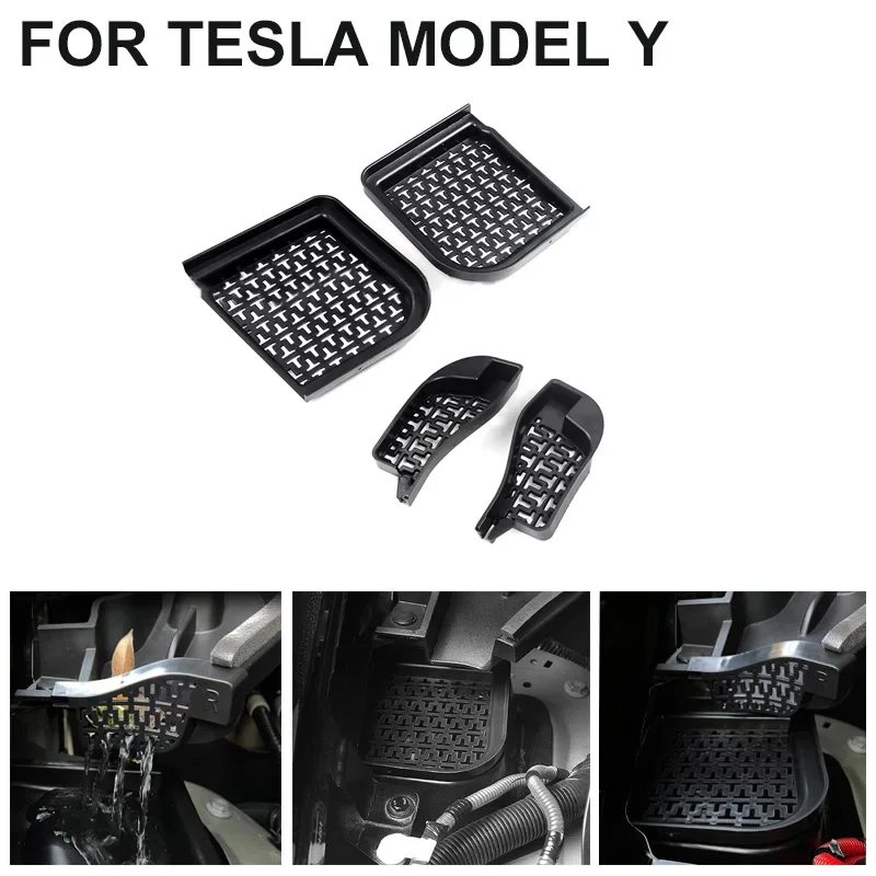 Debris Filter for Tesla Model Y Front Trunk Water Guide Channel Protective Net Cover Leak Filter Groove Anti Clogging for Modely