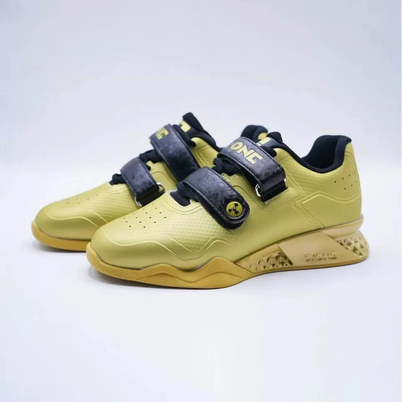 Professional Weight Lifting Shoes for Men Women Gold Purple Gym Training Shoe Designer Squat Shoes Unisex Leather Sport Shoe