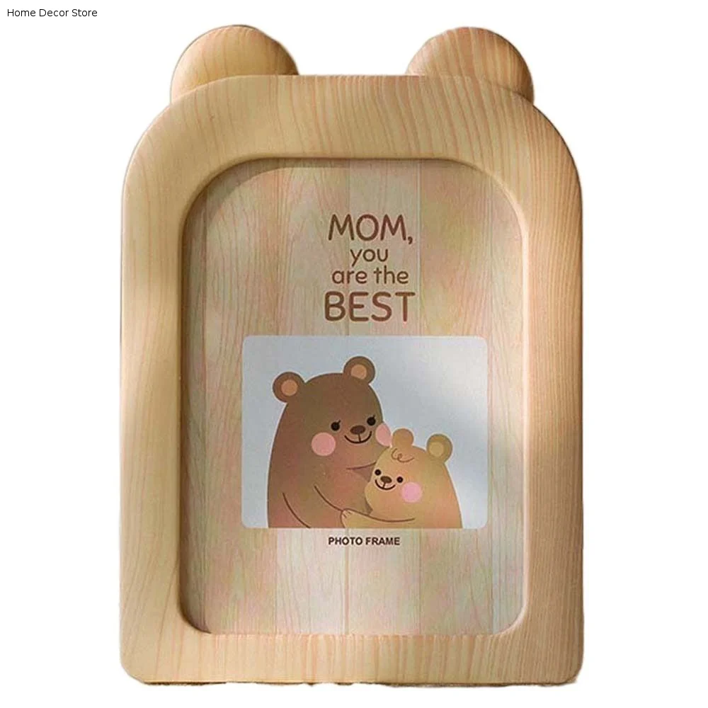 7 Inch DIY Wall Mounted Photo Frame Cute Cartoon Photo Frame Ornaments Retro Picture Display Baby Room
