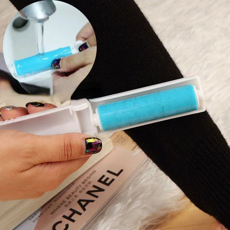 Dust Remover Clothes Fluff Foldable Washable Hair Collector Removal Brush Sticky Washable Reusable Protable Rolling Brush