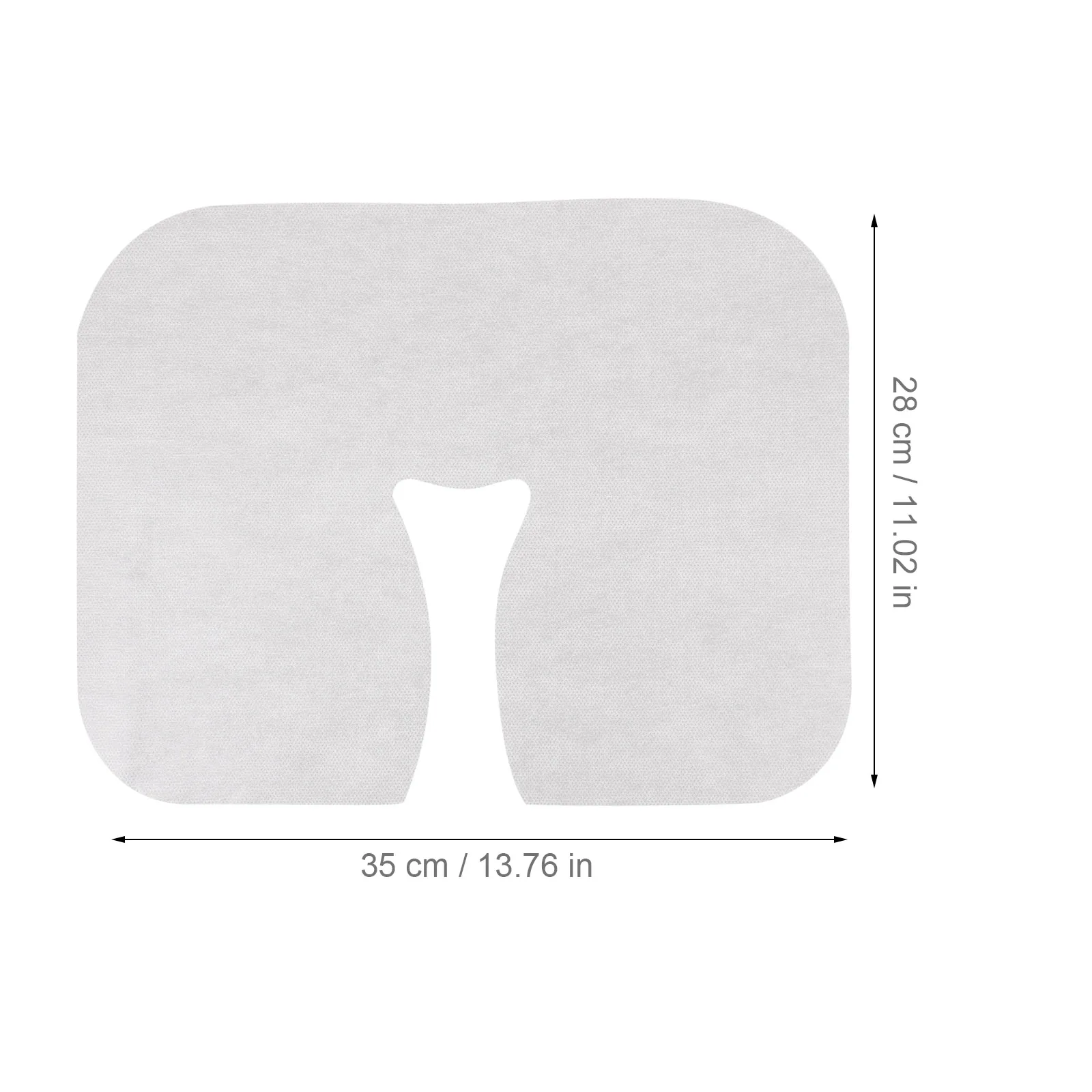 

400 Pcs Bed Hole Towels Disposable Face Headrest Covers Covers Spa Tools Accessories Disposable Face Massage Pads White