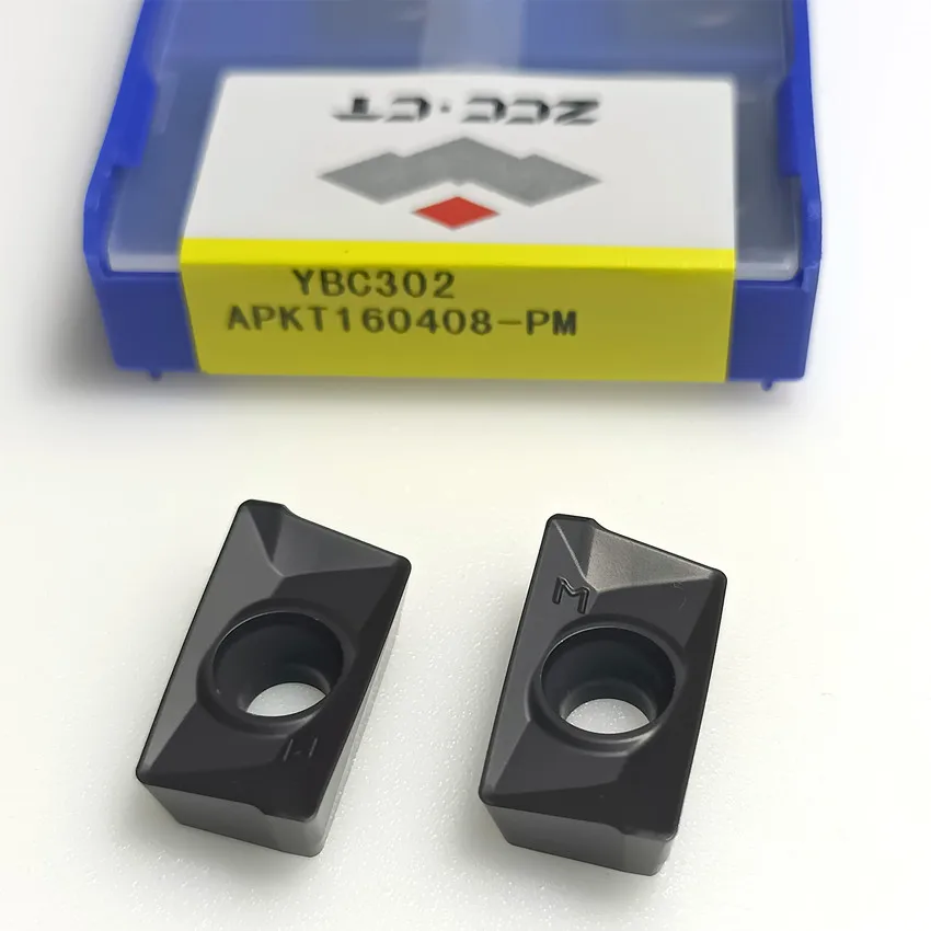 

APKT160408-PM YBC302 APKT160408-PM APKT160408 ZCC.CT CNC blade carbide inserts Milling inserts For Steel P20-P40 10pcs/box