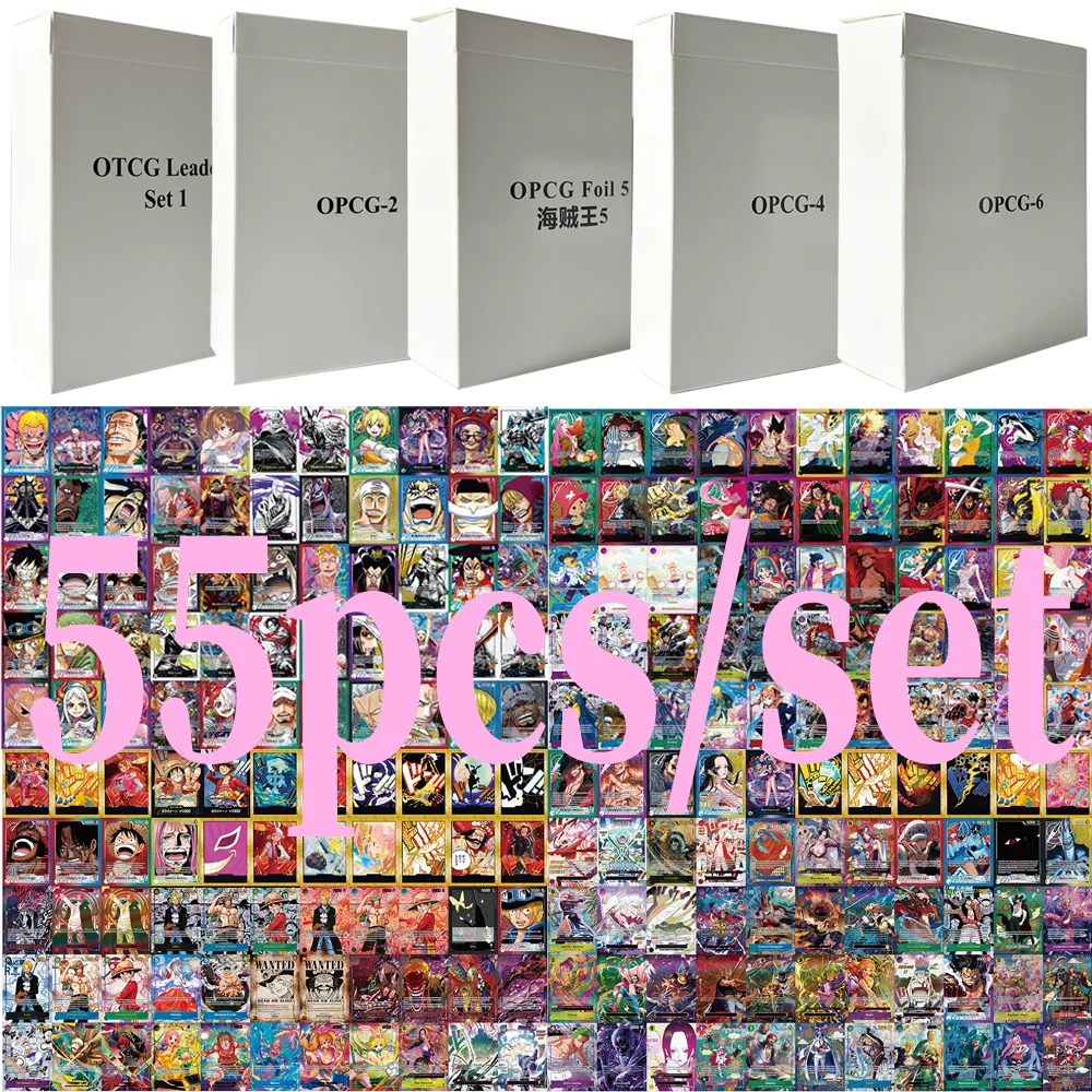 

55PCS One Piece Classic Game Cards Leader/Character/DND! English Version & Japanese Version High-quality collectible Card