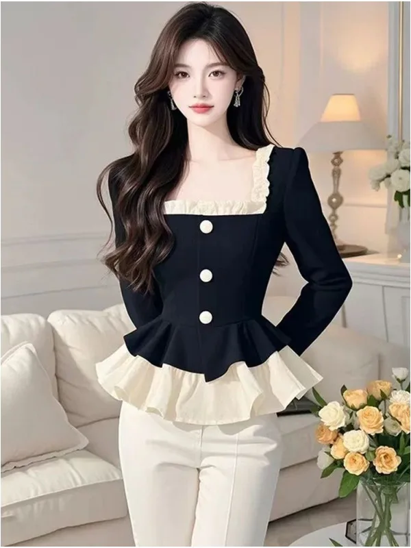 Slim Fit Square Col…