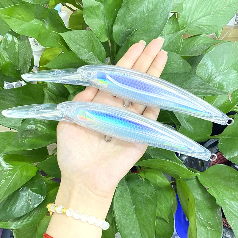 25Pcs Unpainted Heavy Blank Set 160mm 67g Big Minnow Deep Diving Trolling Fishing Lure Seawater Bass Isca Pesca Hard Bait 9130