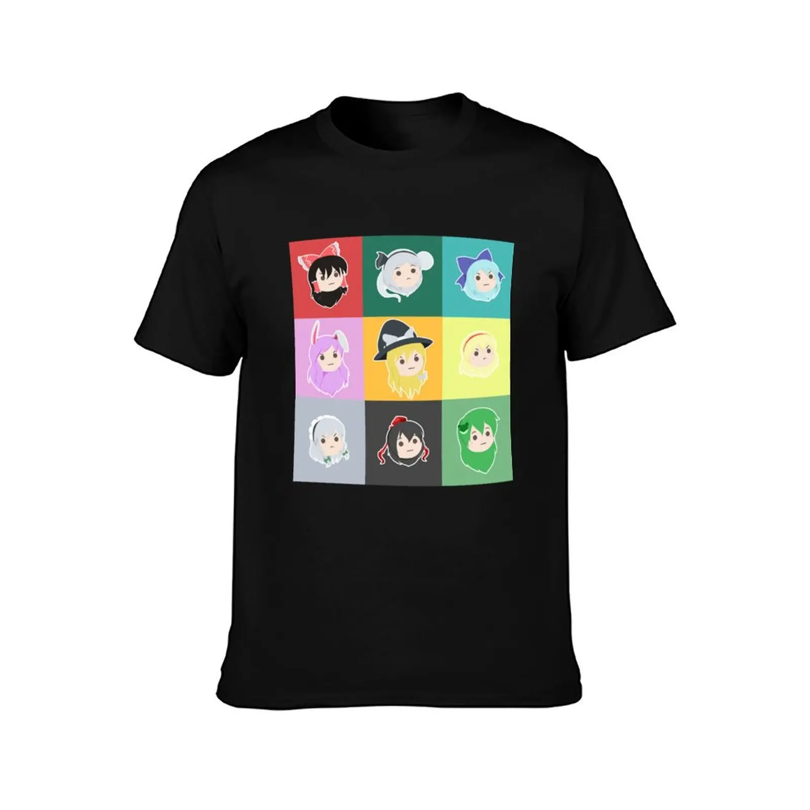 Touhou Headcuties [Stamp] T-Shirt Ultra Soft Breathable Tee Top T-Shirt