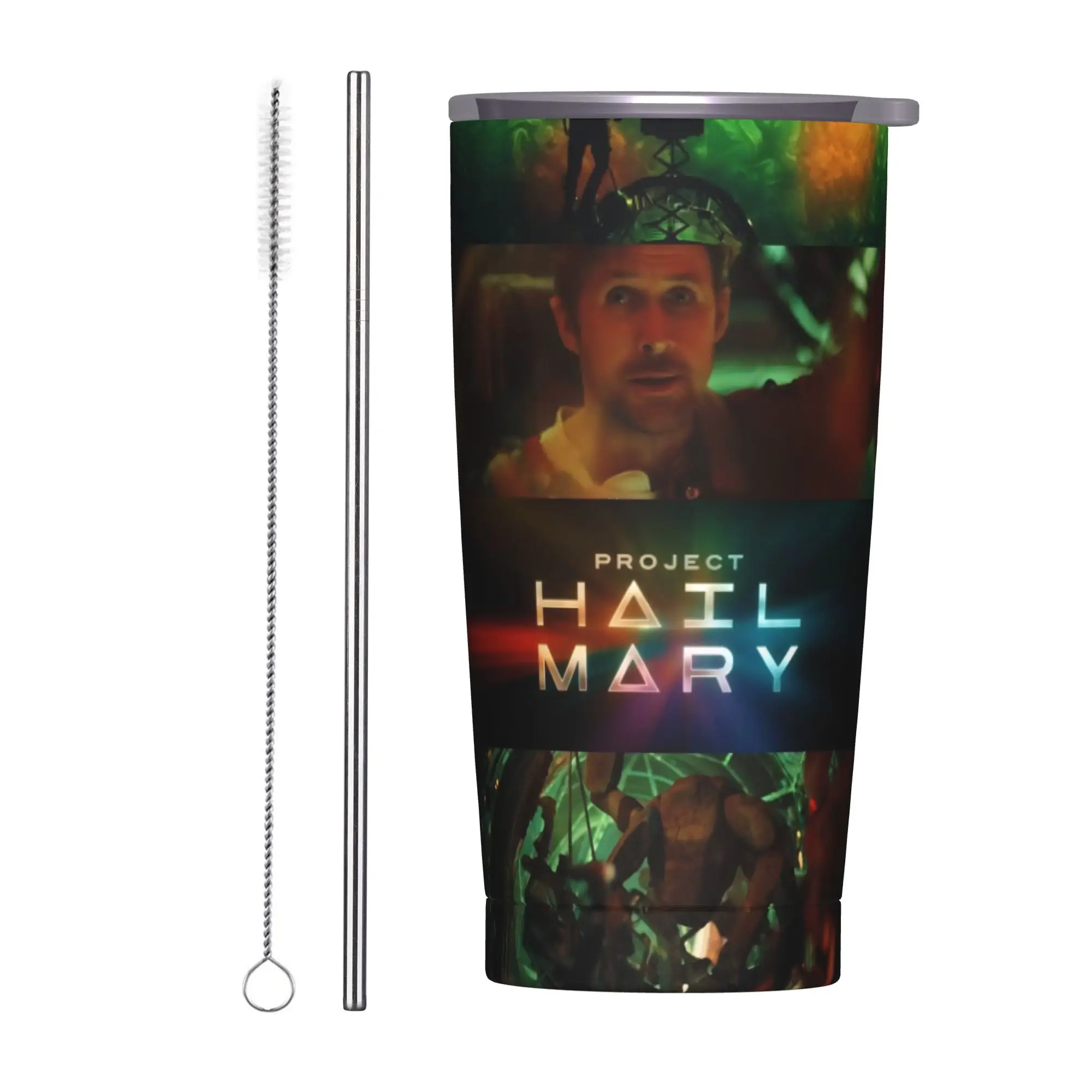 Project Hail Mary Movie 2026 Tumbler Vacuum Insulated  Coffee Cups Vacuum Flask Car Mugs Water Bottle 20oz