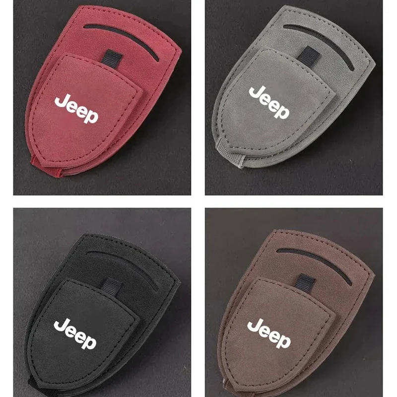 

Jeep Car Sun Visor Eyeglasses Holder Sunglasses Clip Easy Install for Renegade Wrangler JK JL Grand Cherokee Auto Accessories