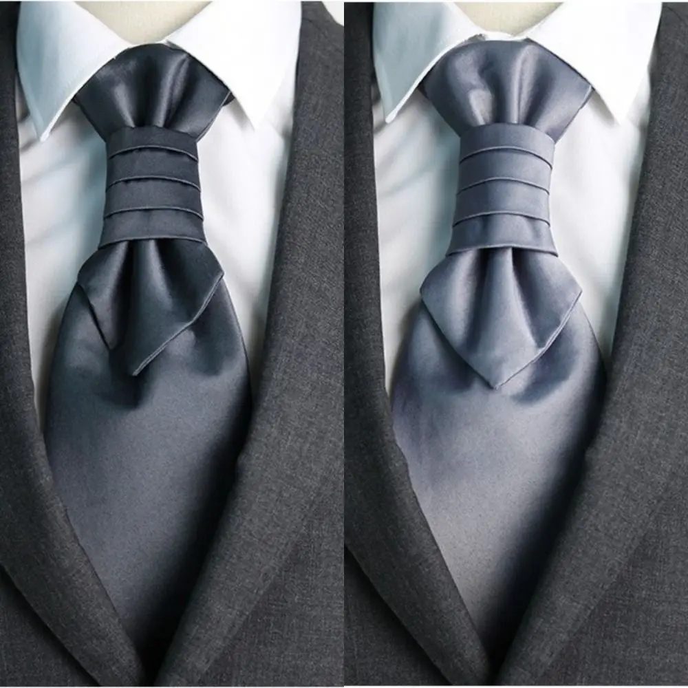 Casual Jacquard Floral Neck Ties Gravatas Ascots Groom Neck Wear Bowknot Collar Wedding Necktie Gentleman Party