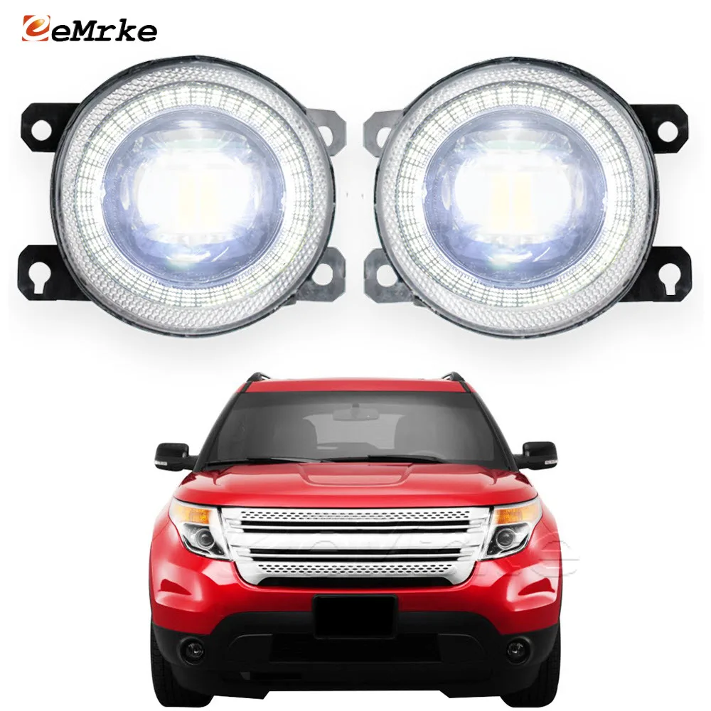 Led Fog Light for Ford Ford Explorer 5 2011 2012 2013 2014 2015 Led Angel Eyes DRL Aperture Car Daytime Running Light Halo