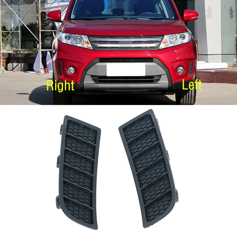 Car Front DRL Daytime Running Drive Lamp Light Trim Grille Frame Cover Bezel Hood For Suzuki Vitara 2014 2015 2016 2017 2018