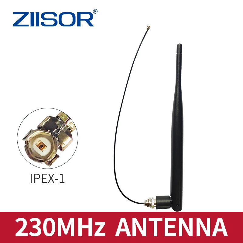 

230MHz Antenna Integrated IPEX Antennas IPX for230 MHz with cable 20cm 3dBi Black Aerial