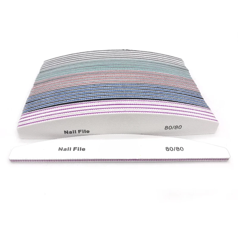 5 Pz/lotto Lima per Unghie Colore Della Miscela Limas 80/100/150/180/240 Grana Professionale Carta Vetrata Cuticola Rimozione Buffer Lime Set di Strumenti per Manicure