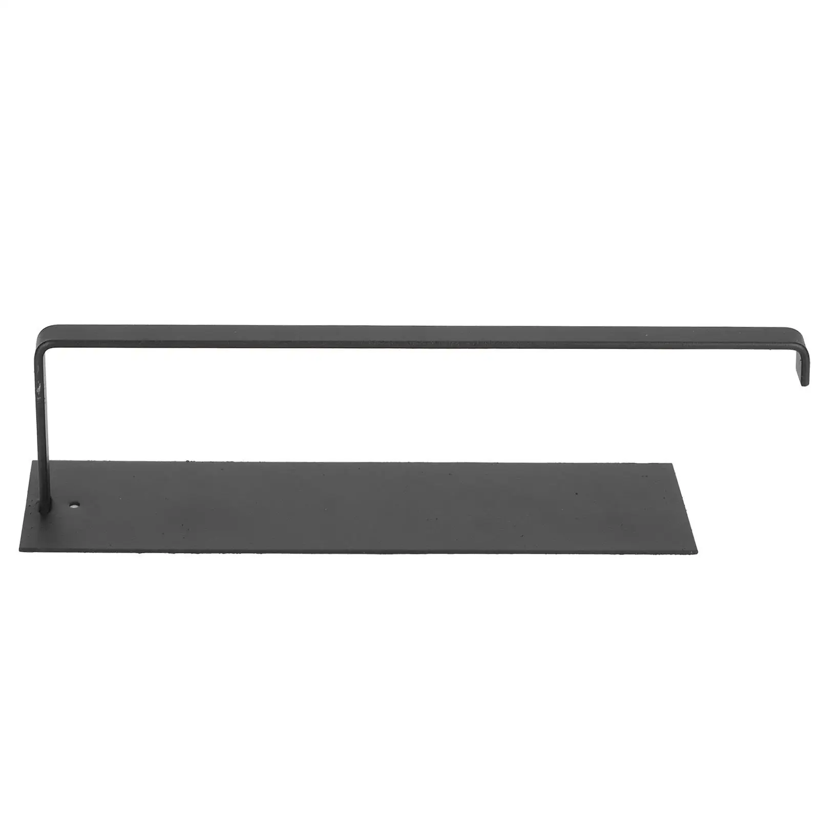 Metal Roll Paper Holder Under Cabinet Self Adhesive Towel Rack Matte Black Bathroom Kitchen Organizer