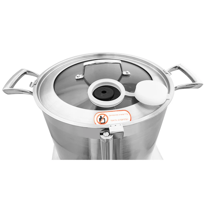 Commerciële 15L Voedselsnijder Groente Pinda Capsicum Groentesnijmachine voor Fruitverwerkingsinstallatie