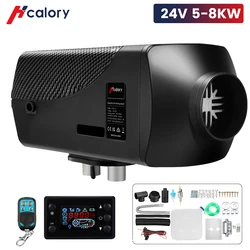 Hcalory 5-8KW Diesel podgrzewacz powietrza podgrzewacz samochodowy 12V 24V przełącznik LCD zdalnie sterowana ciężarówka łódź autobus RV przyczepa parkowanie