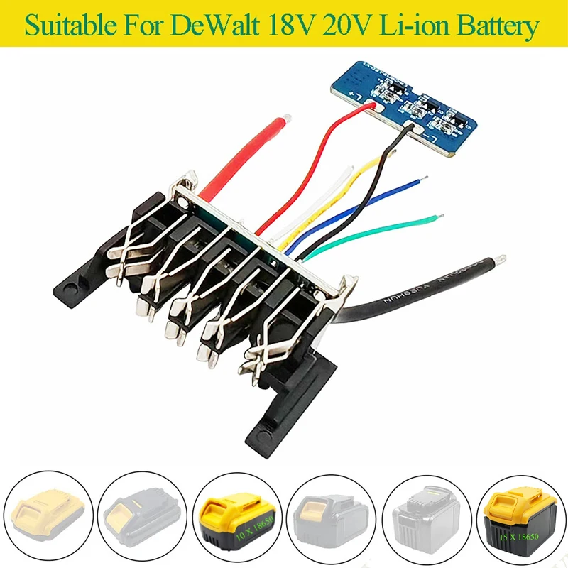 Lithium Ion Battery BMS PCBA Charging Protection Board For Dewalt For XR 18V 20V DCB200 DCB183 DCB203 DCB204 DCB206 DCB209